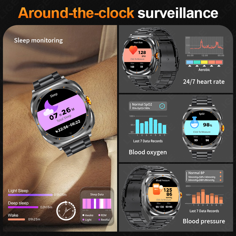LIGE 2025 Watch Wireless Earph - Do Oxygen Meter ulasan dan harga