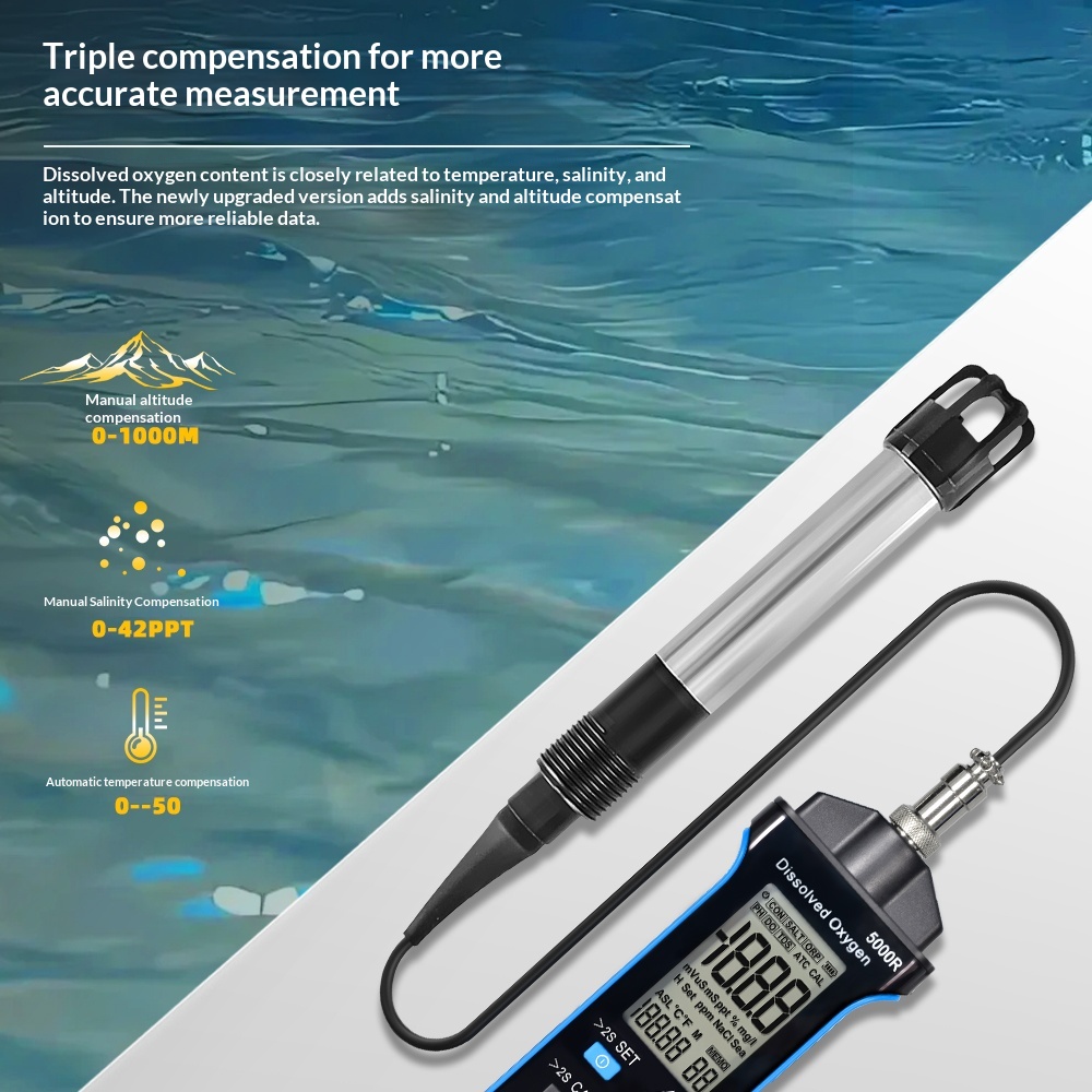 HoldPeak Fluorescence Dissolve - Do Oxygen Meter ulasan dan harga