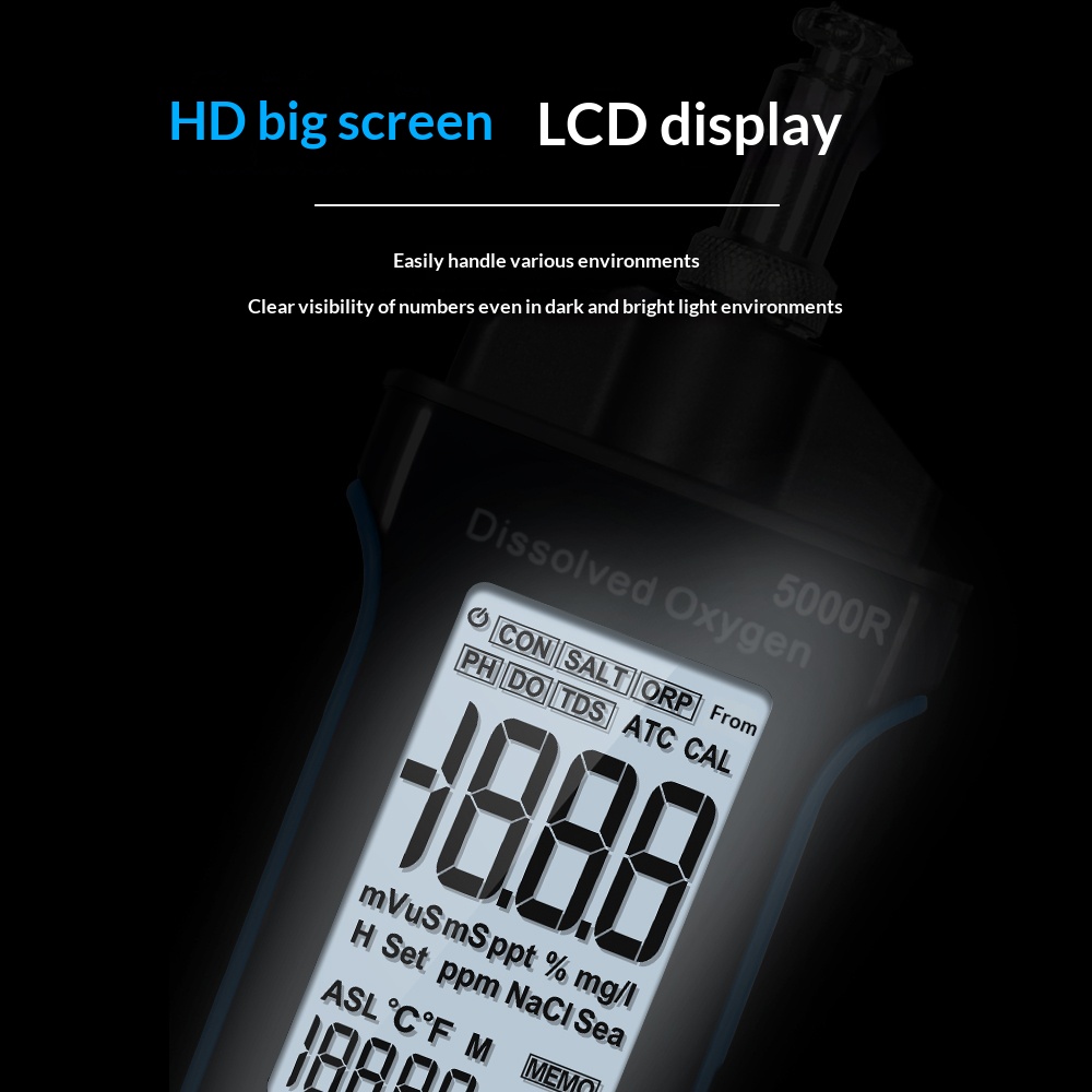 HoldPeak Fluorescence Dissolve - Do Oxygen Meter ulasan dan harga