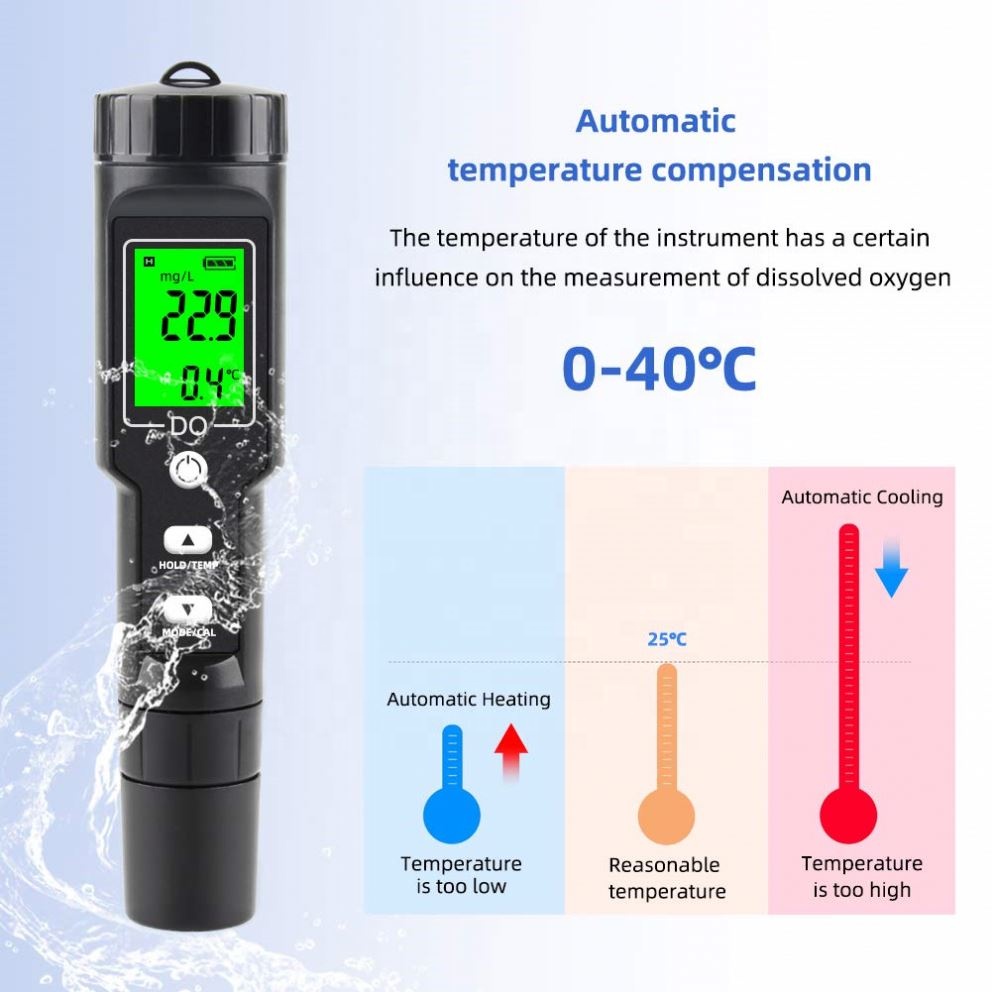 Portable Dissolved Oxygen 0-30 - Do Oxygen Meter ulasan dan harga